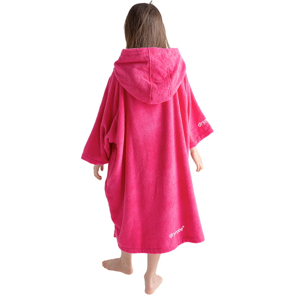 2026 Dryrobe Junior Organic Towel Change Robe ORGANICJTCRHP - Hot Pink